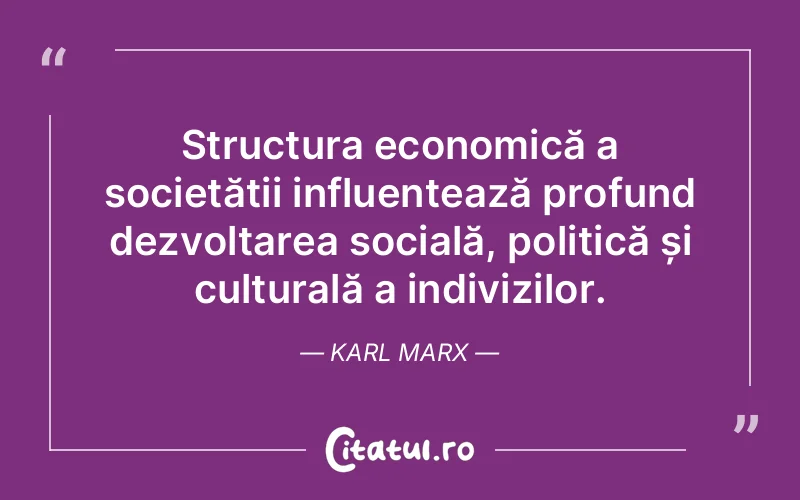 Citat Karl Marx - citate viata