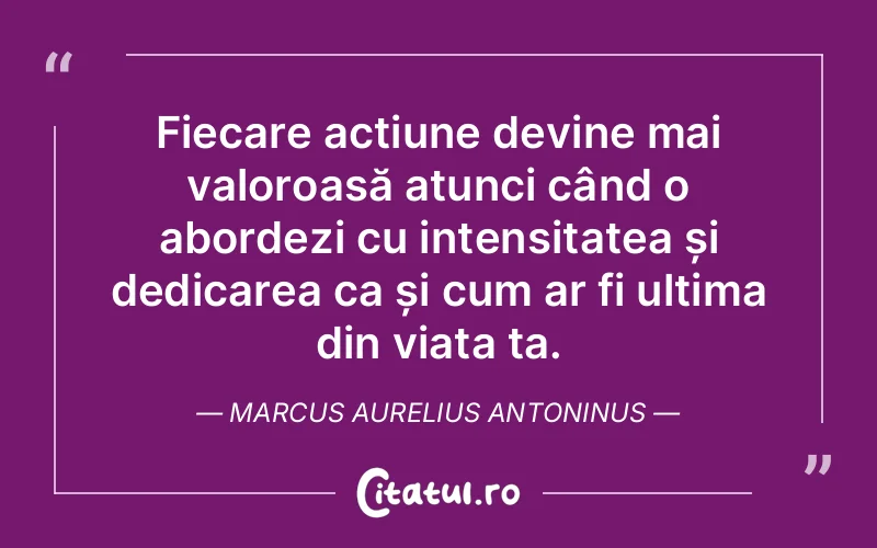 Citat Marcus Aurelius Antoninus - citate viata