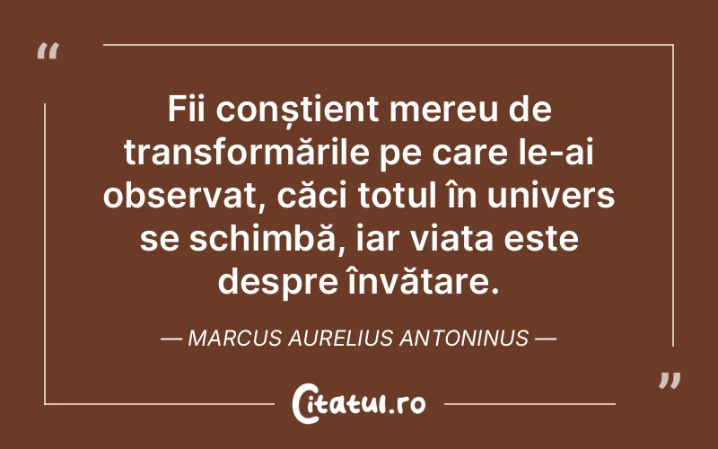 Citat Marcus Aurelius Antoninus - citate viata