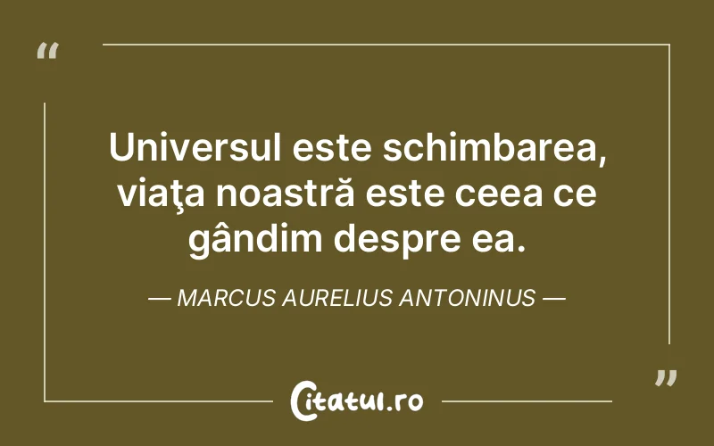 Citat Marcus Aurelius Antoninus - citate viata