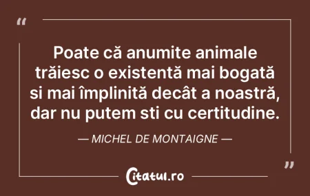 Viața este însăși profesia mea, un d...