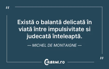 Viața noastră este un proces constant ...