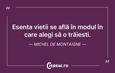 Existența noastră este fragilă și po...