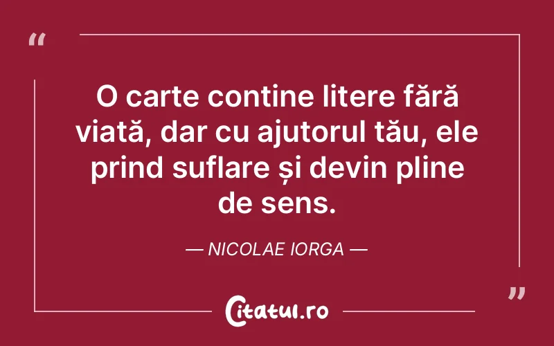 Citat Nicolae Iorga - citate viata