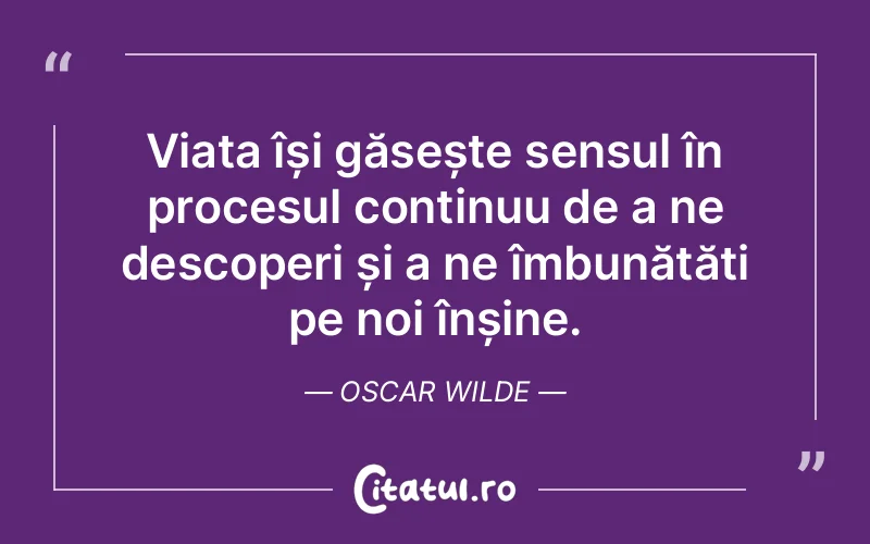 Citat Oscar Wilde - citate viata