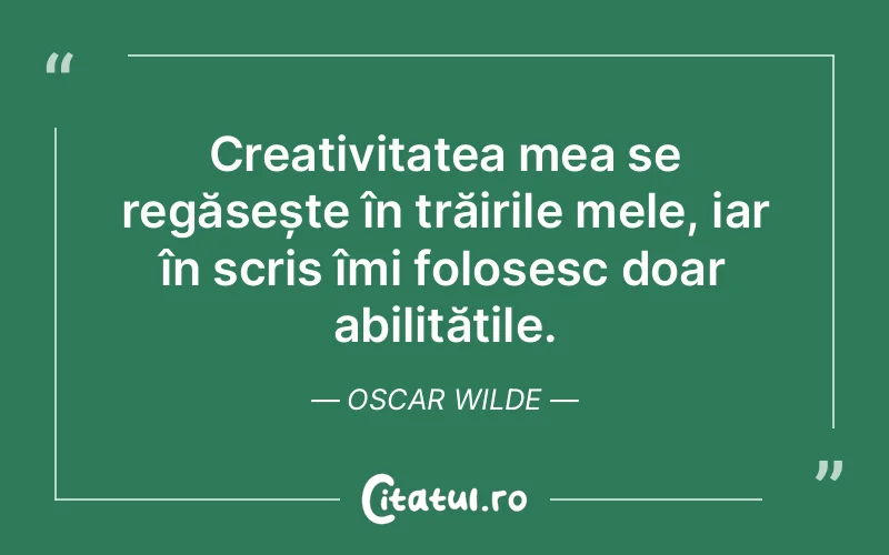 Citat Oscar Wilde - citate viata