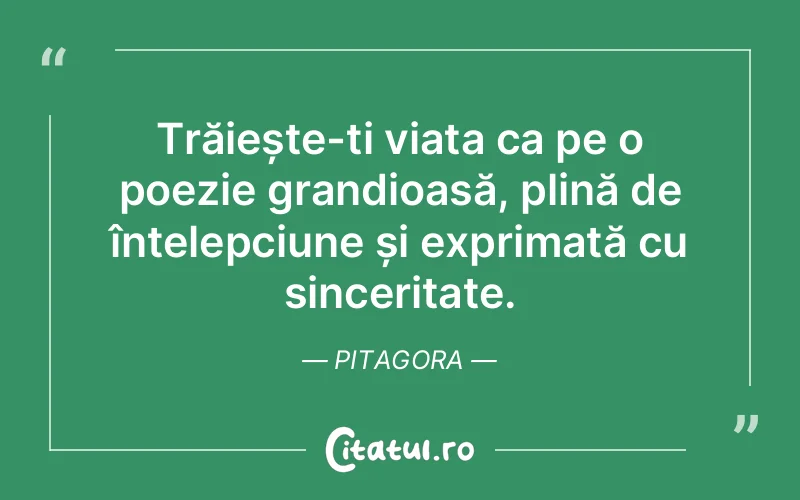 Citat Pitagora - citate viata
