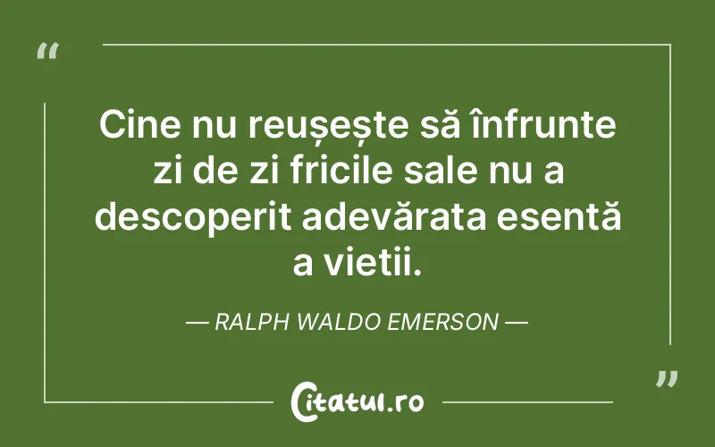 Citat Ralph Waldo Emerson - citate viata