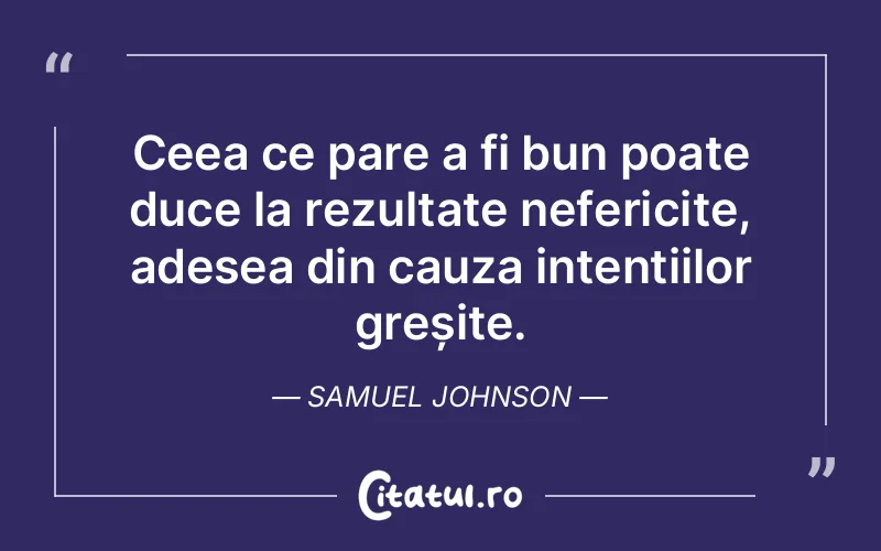 Citat Samuel Johnson - citate viata