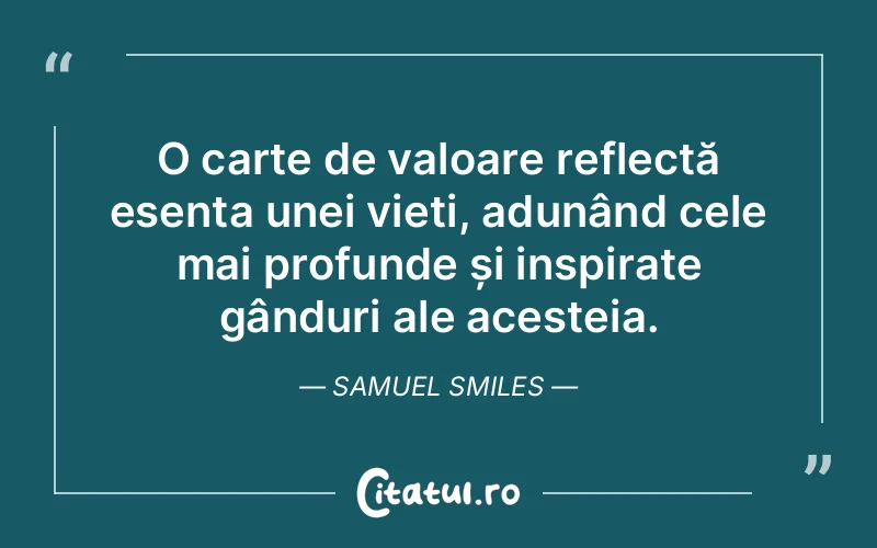 Citat Samuel Smiles - citate viata