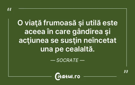 O viață care nu este supusă analizei ... O viață care nu este supusă analizei ...