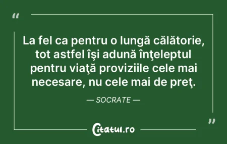 O viață care nu este cercetată și de... O viață care nu este cercetată și de...