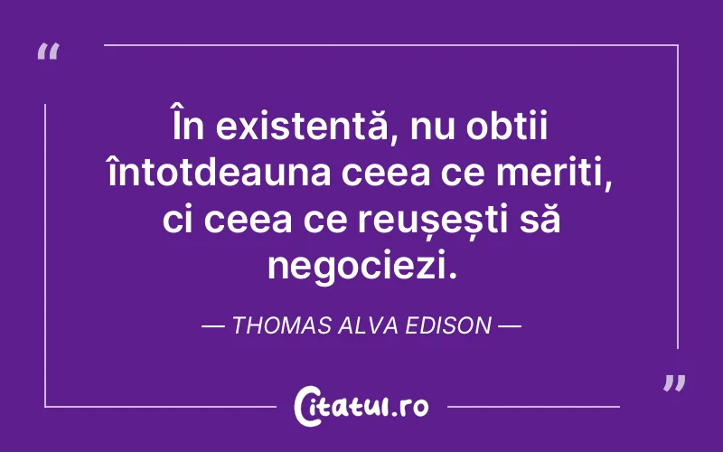 Citat Thomas Alva Edison - citate viata