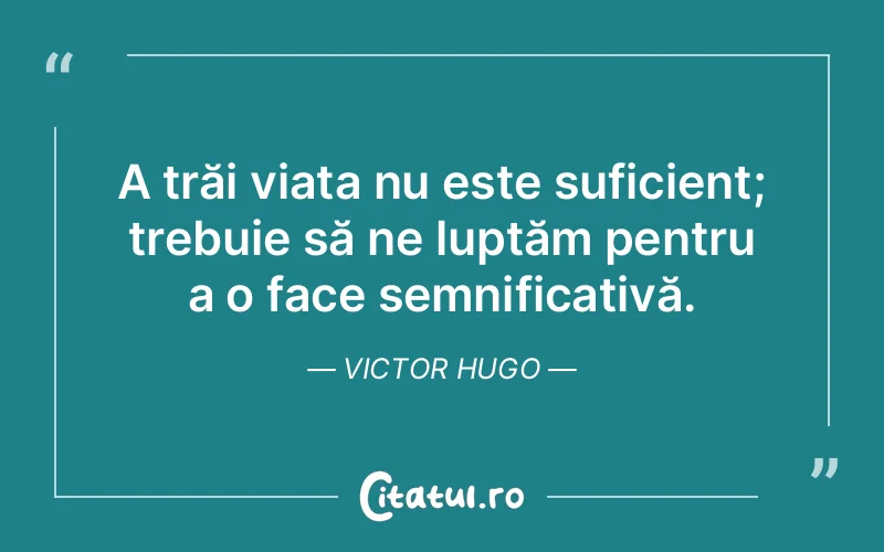 Citat Victor Hugo - citate viata