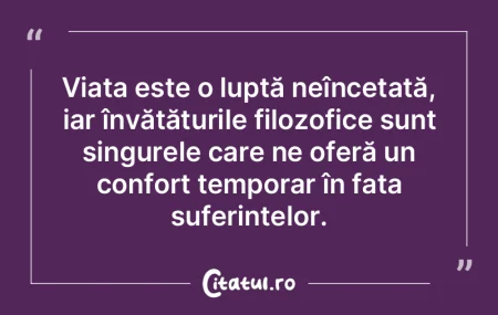 ViaÈ›a reprezintă o bătălie constantÄ... ViaÈ›a reprezintă o bătălie constantÄ...