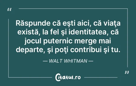 Viaţa este o pregătire îndelungată p...