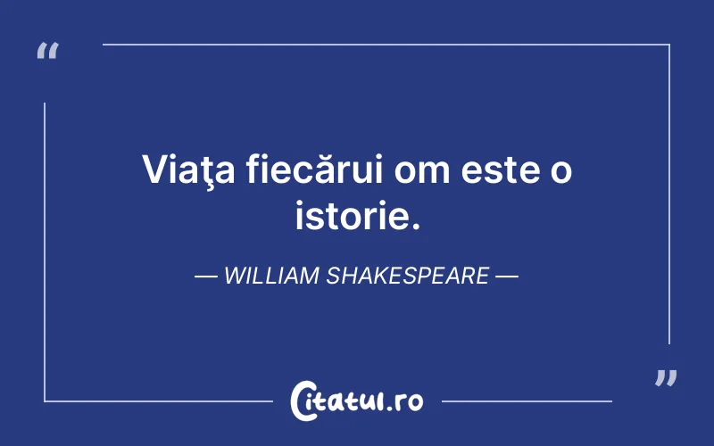 Citat William Shakespeare - citate viata