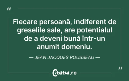 Fiecare individ își creează singur co...