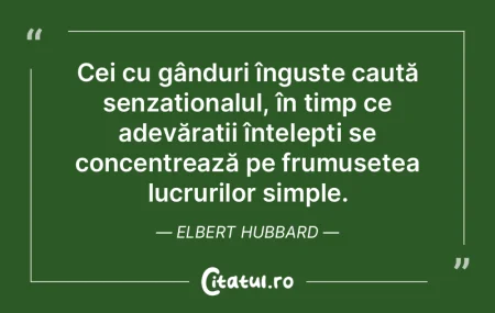 Cunoașterea propriei noastre micimi ne ...