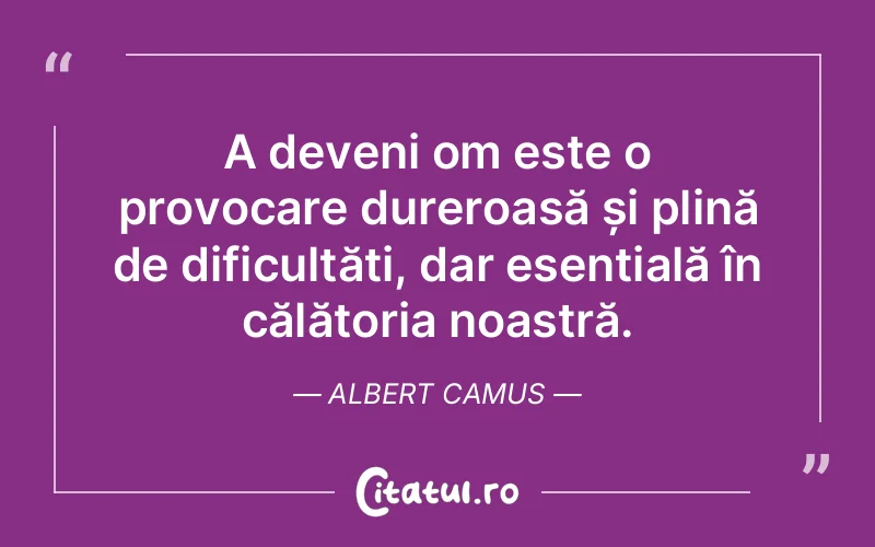 Citat Albert Camus - citate viata