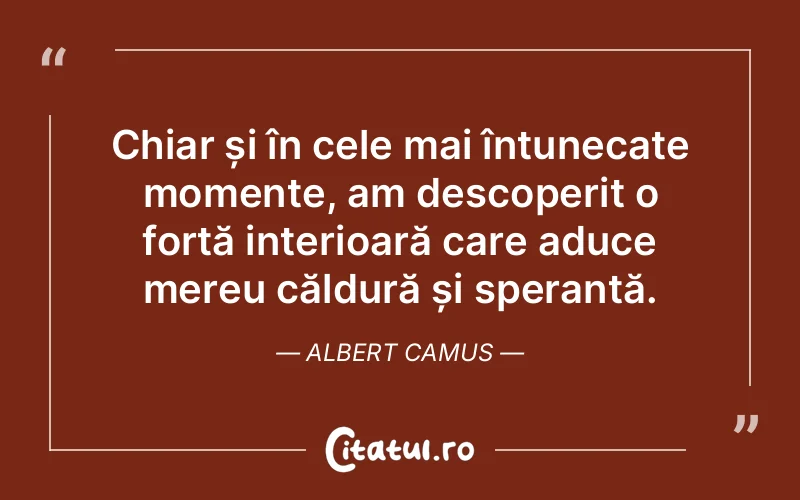 Citat Albert Camus - citate viata