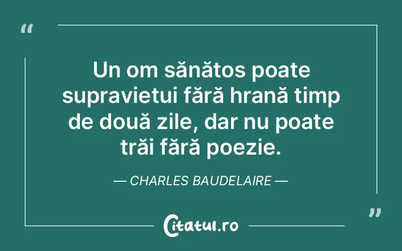 Citat Charles Baudelaire - citate viata