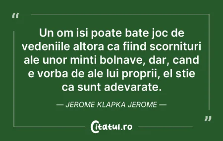 Un om cu un judecător interor sever î�...