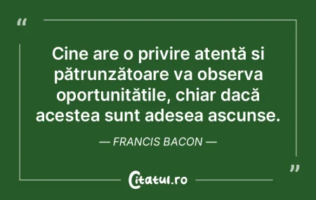 Singurul lucru cu adevărat bun este să...