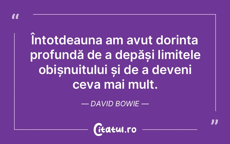 Citat David Bowie - citate viata
