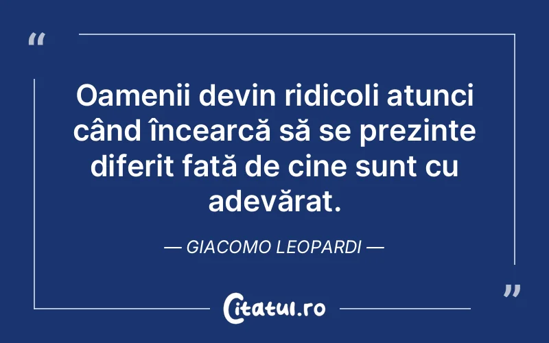 Citat Giacomo Leopardi - citate viata