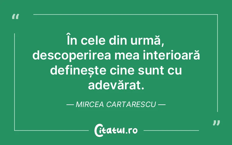 Citat Mircea Cartarescu - citate viata