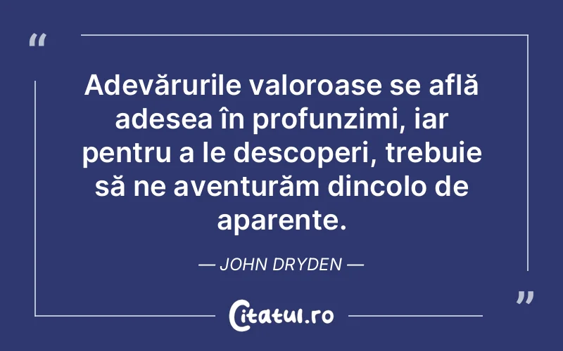 Citat John Dryden - citate viata