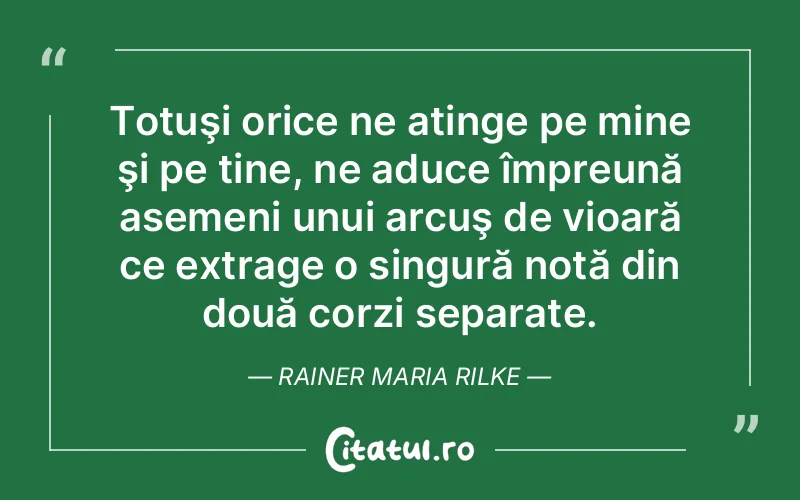 Citat Rainer Maria Rilke - citate viata
