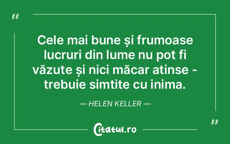 Citat Helen Keller - citate viata