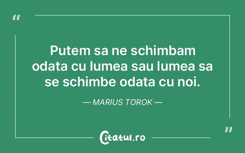 Citat Marius Torok - citate viata