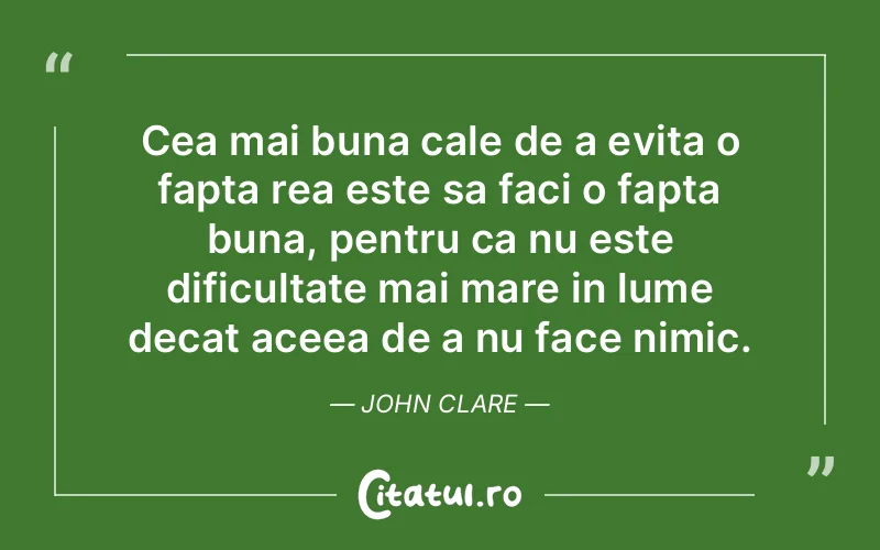 Citat John Clare - citate viata