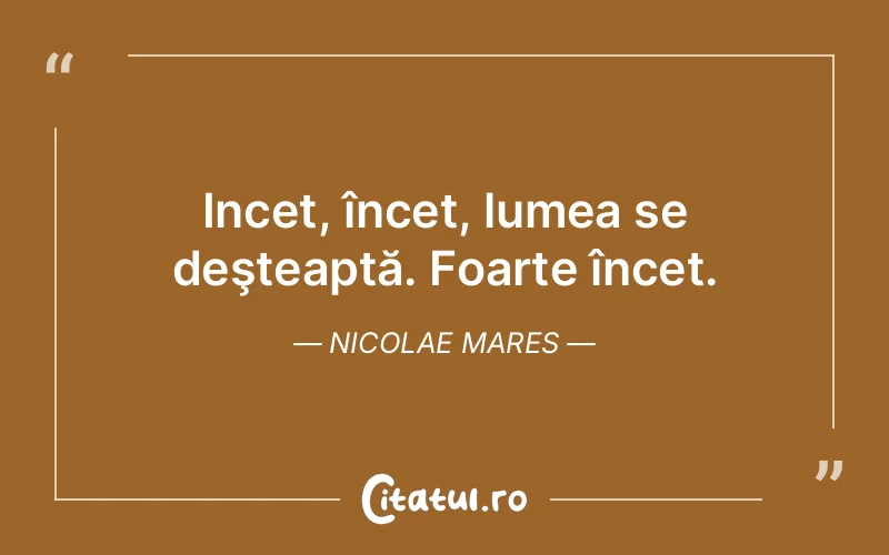 Citat Nicolae Mares - citate viata