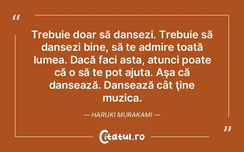 Citat Haruki Murakami - citate viata
