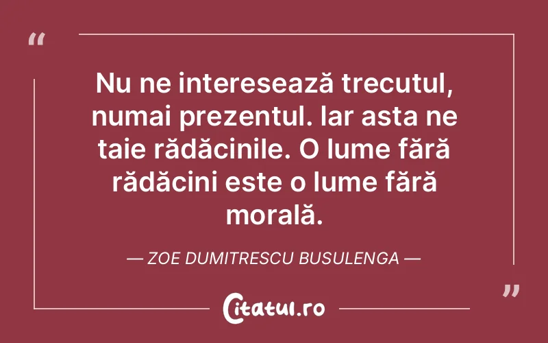 Citat Zoe Dumitrescu Busulenga - citate viata