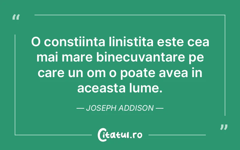 Citat Joseph Addison - citate viata