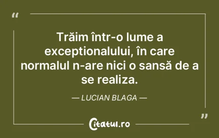 Nimic nu ne separă de lume, deși ea ni...