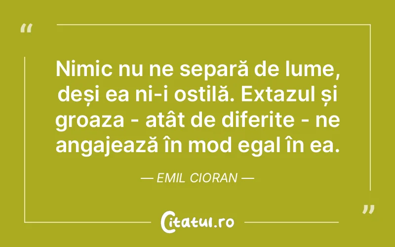 Citat Emil Cioran - citate viata