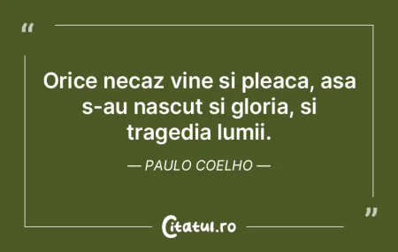 Marile evenimente ale lumii iau loc in c...