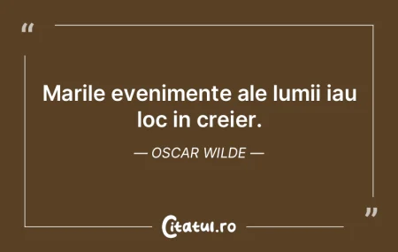 Totul se inlantuie in lumea reala, orice...