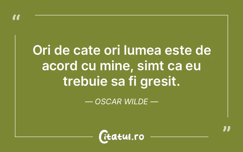 Citat Oscar Wilde - citate viata