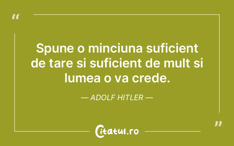 Citat Adolf Hitler - citate viata