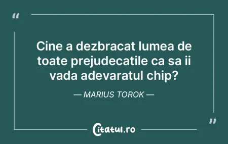 Putem respira liberi intr-o lume care ne...