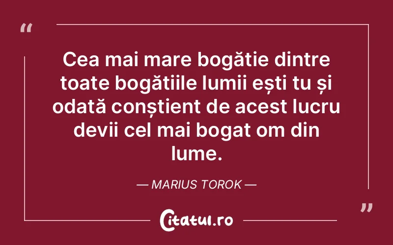 Citat Marius Torok - citate viata