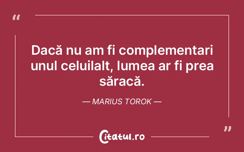 Citat Marius Torok - citate viata