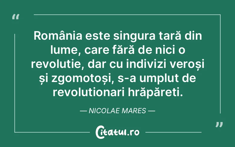 Citat Nicolae Mares - citate viata